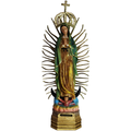 VIRGEN DE GUADALUPE 20" DORADO