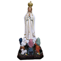 VIRGEN DE FATIMA CON NIÑOS RESINA 12"