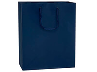 Navy Matte Gift Bags Cub 8x4x10"
