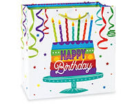 Happy Birthday Gloss Gift Bags Filly 12x5x12"