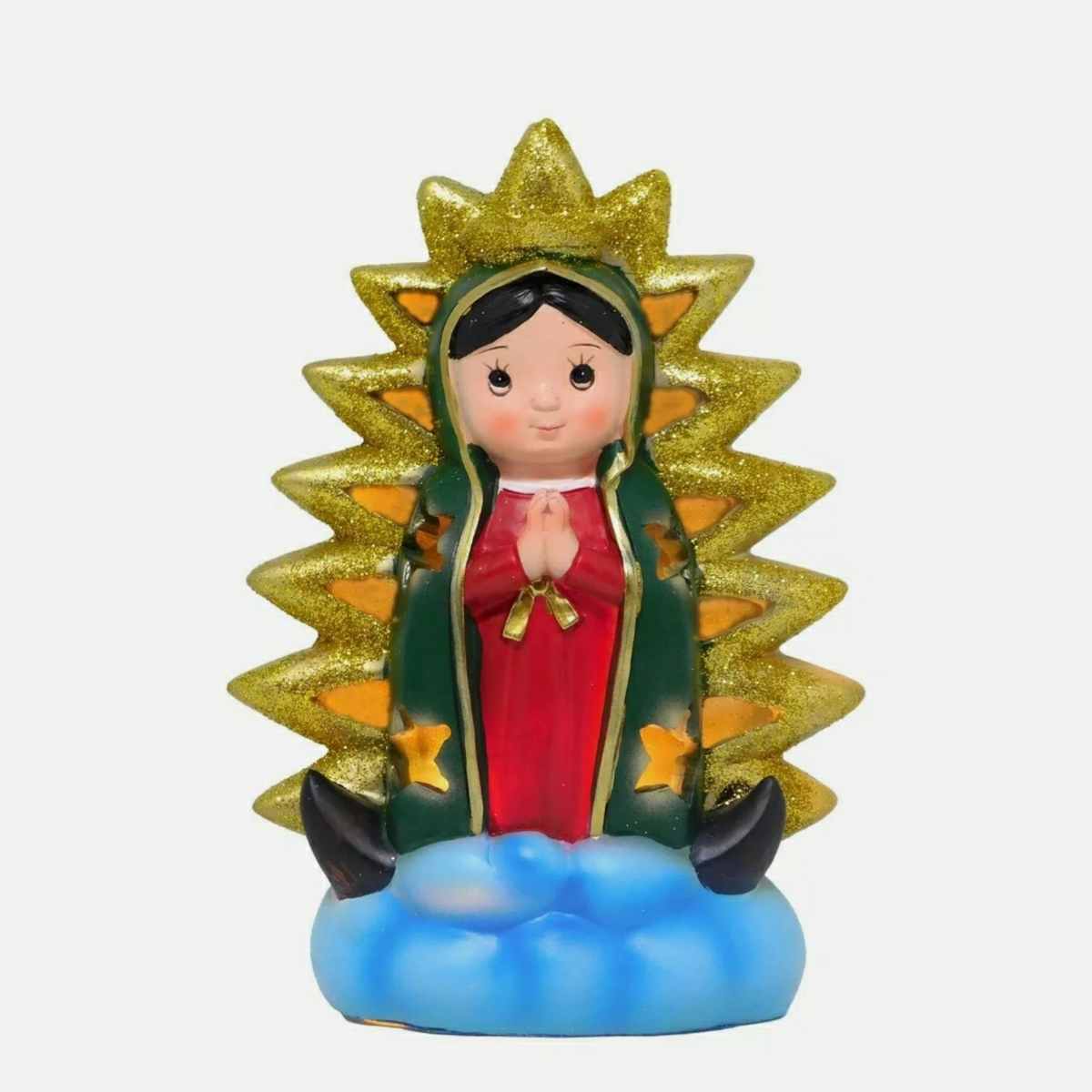 LAMPARA PICOS VIRGEN DE GUADALUPE 8"