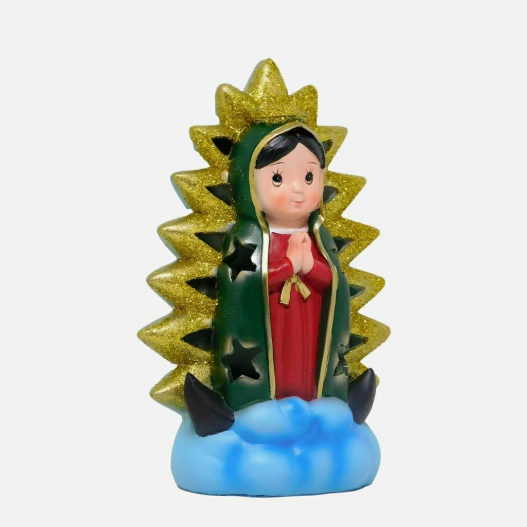 LAMPARA PICOS VIRGEN DE GUADALUPE 8"